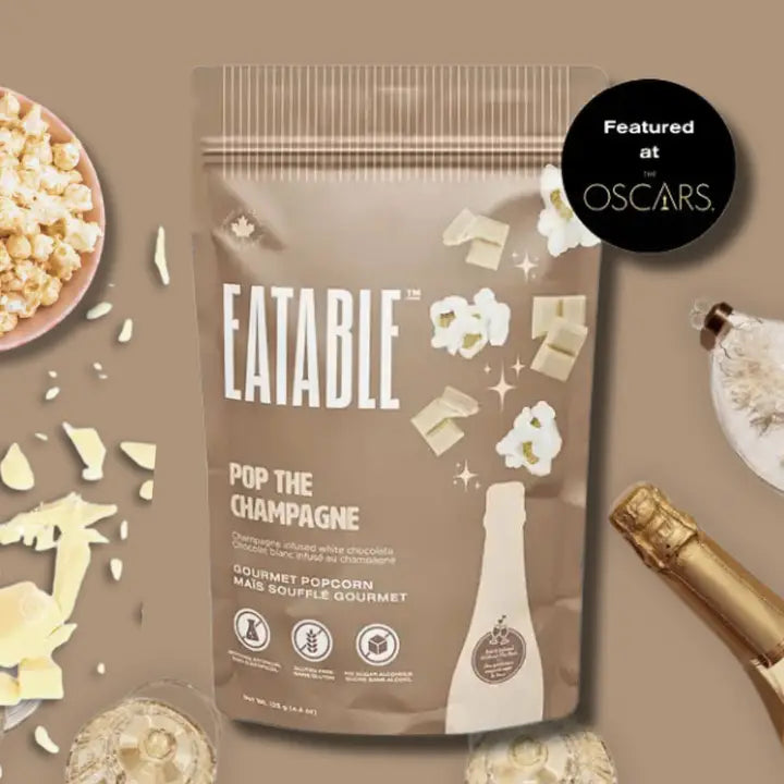 Pop the Champagne - Gourmet White Chocolate Popcorn