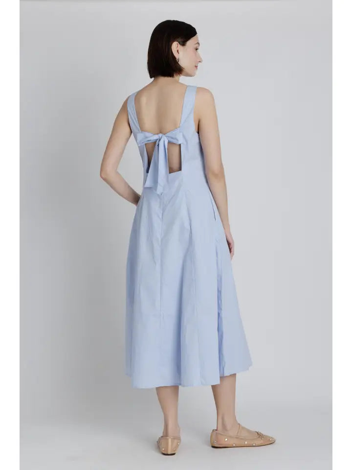 Keyhole Knot Midi Dress