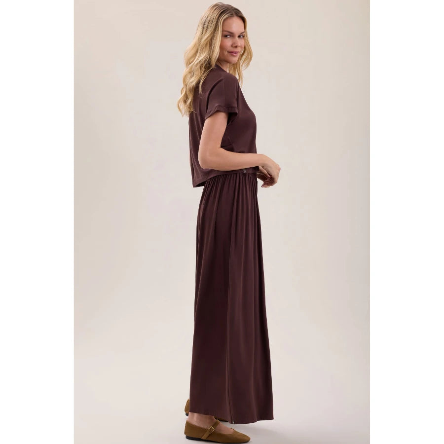 Barefoot Dreams Ultra Soft Jersey Sleep Set – Umber