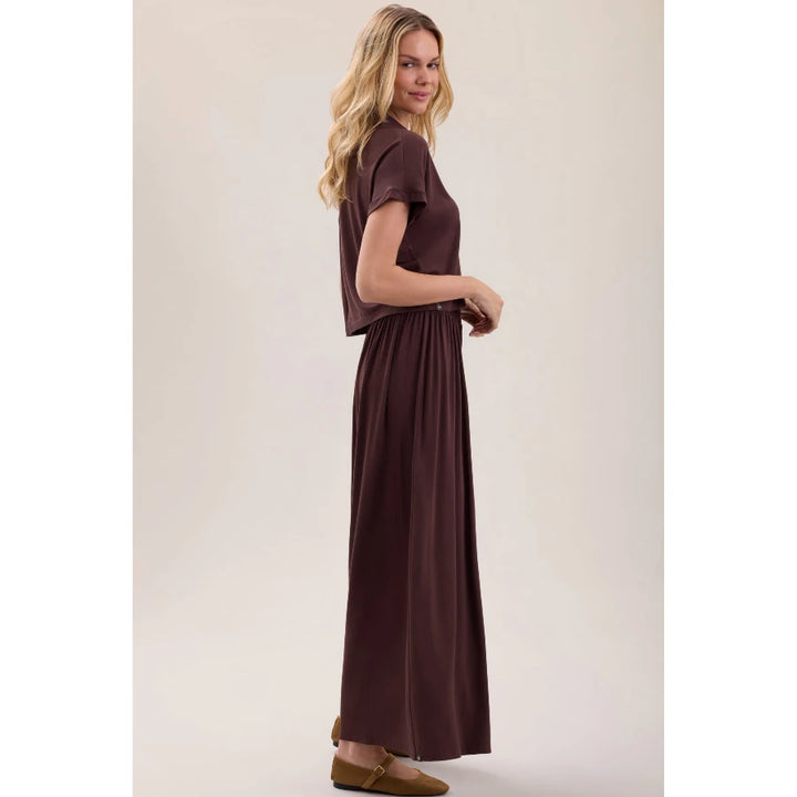 Barefoot Dreams Ultra Soft Jersey Sleep Set – Umber