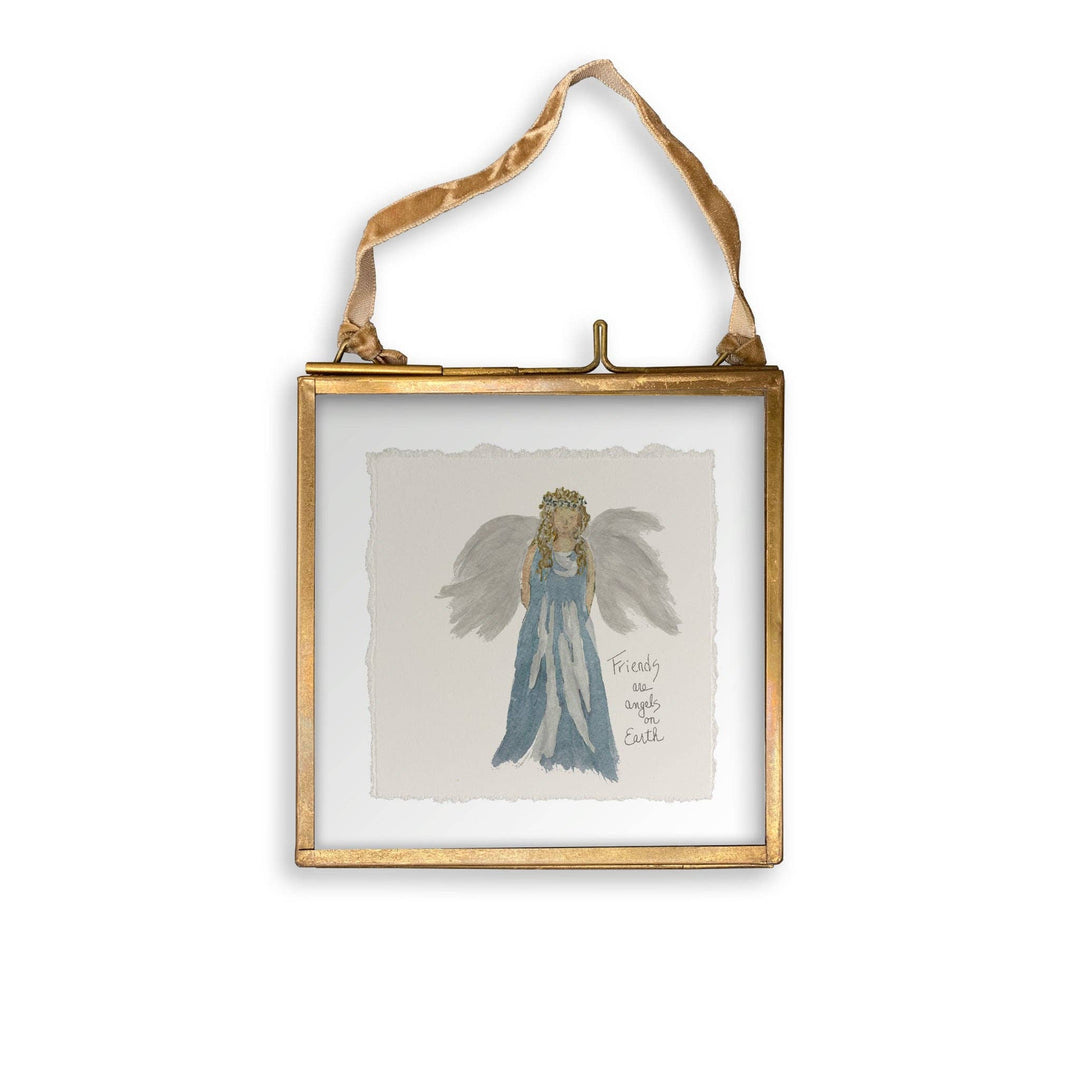 Blue Dress Angel Kitchen Towel