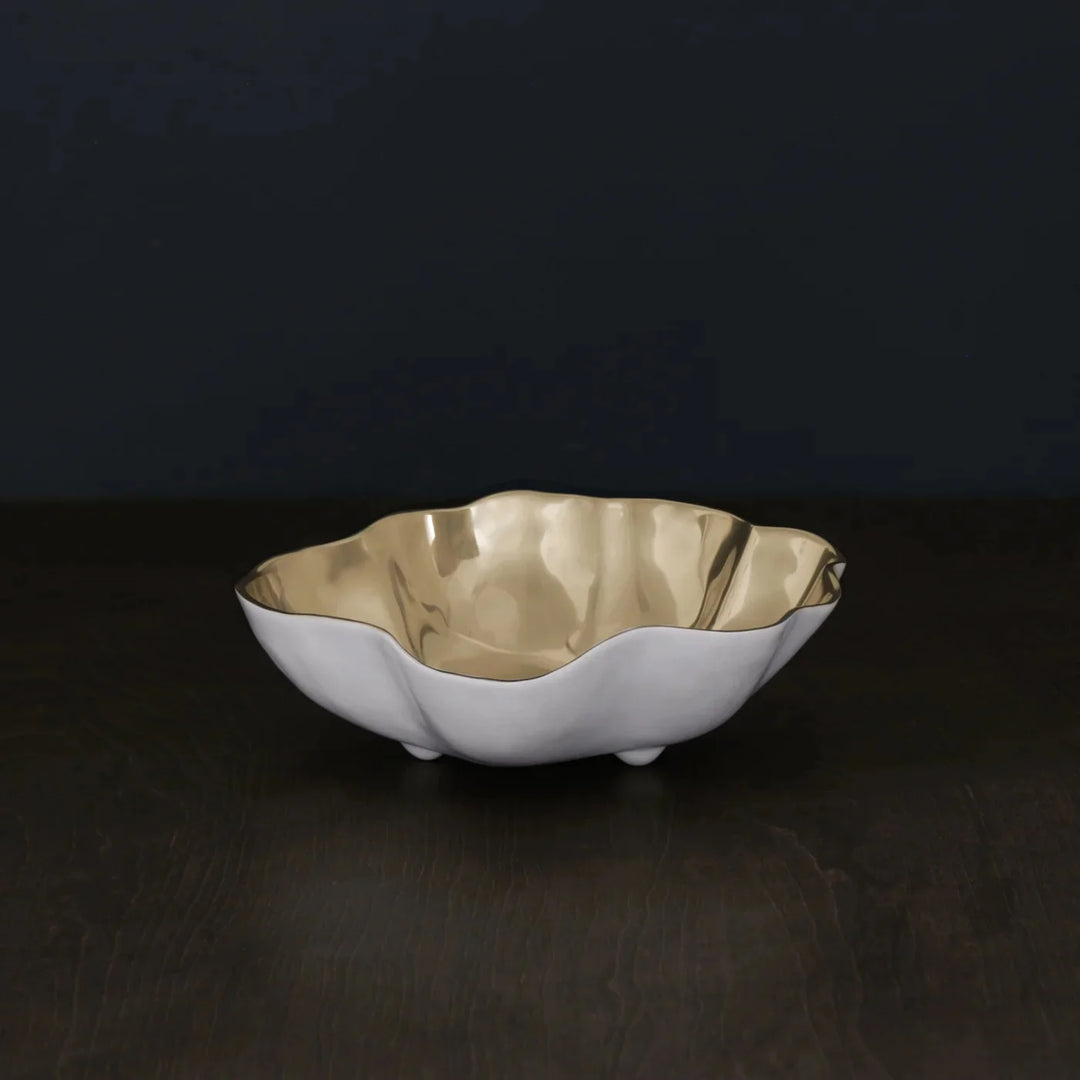 Beatriz Ball THANNI Soho Onyx Medium Bowl (White and Gold)
7940