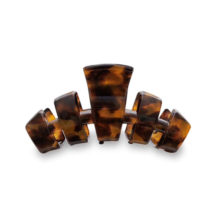 TELETIES - Classic Hair Clip | Medium | Tortoise