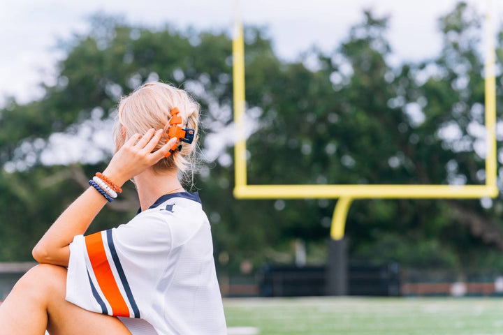 TELETIES - Classic College Hair Clip | Large | Auburn Univ.