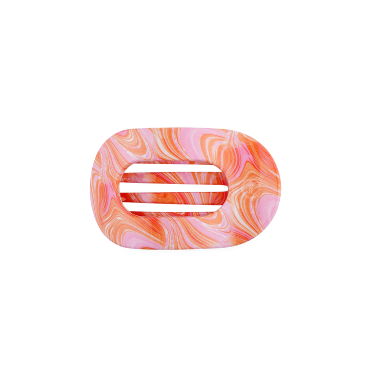 TELETIES - Just Keep Swimming | Small | Flat Round Hair Clip