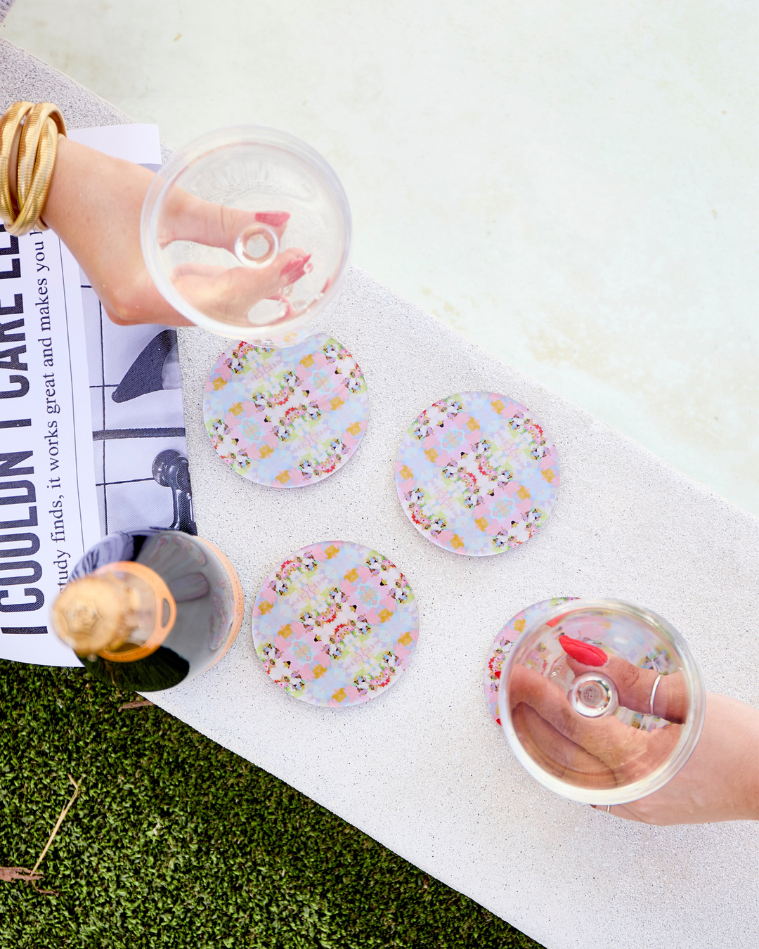 Tart By Taylor - Brooks Avenue Pink Coaster | Laura Park Designs x Tart