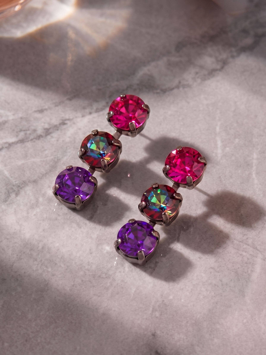 Matilda Triple Dangle Earrings - EFH10GMNNI