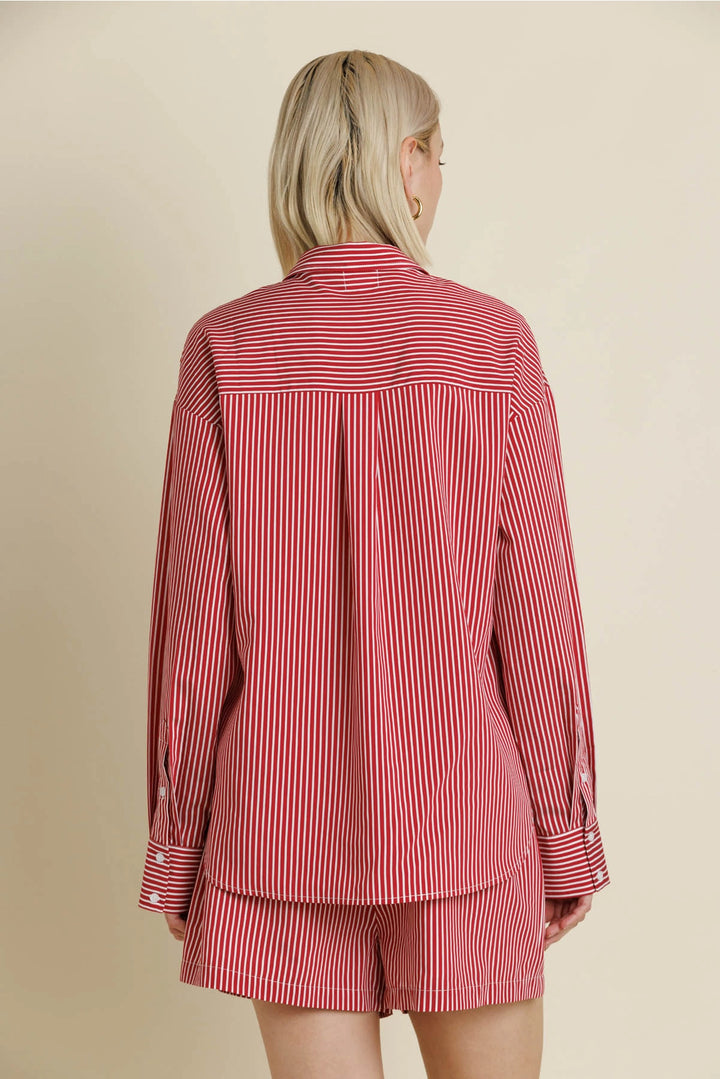 STRIPED BUTTON UP SHIRT