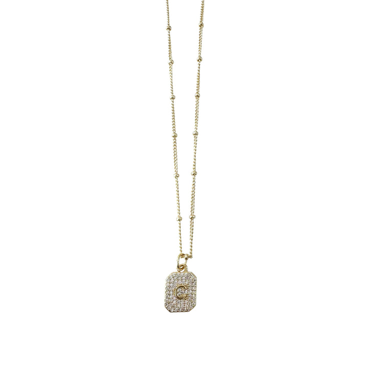 Gemelli Elliot Initial Necklace