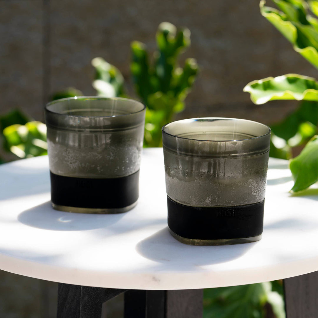 Whiskey FREEZE™ Insulated Cooling Cups in Smoke Set of 2