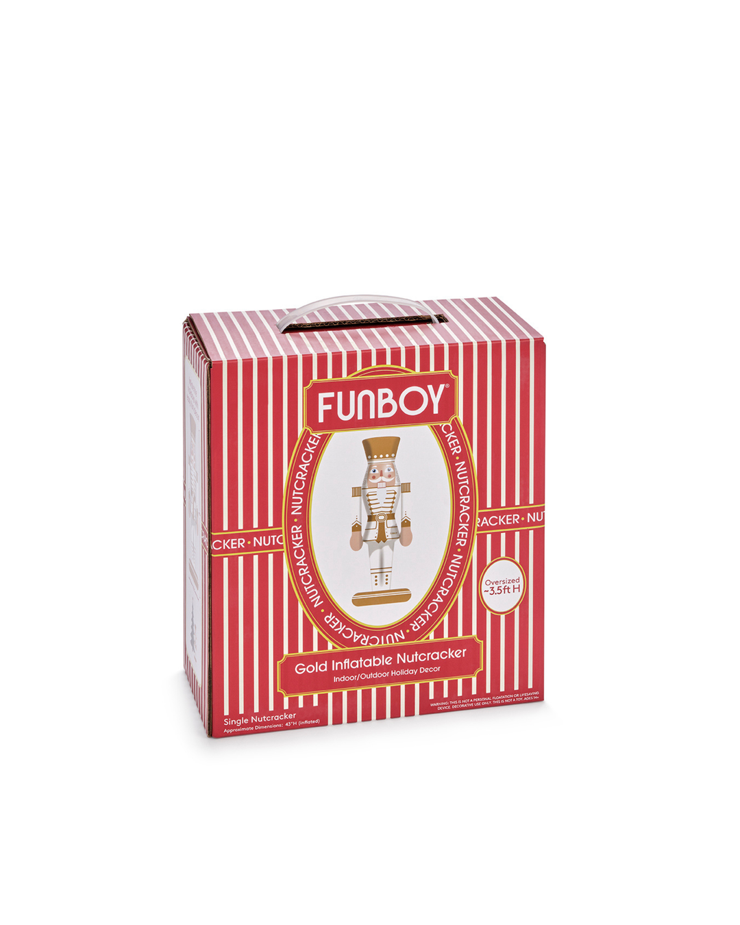 FUNBOY Gold Inflatable Nutcracker - 3.5 ft