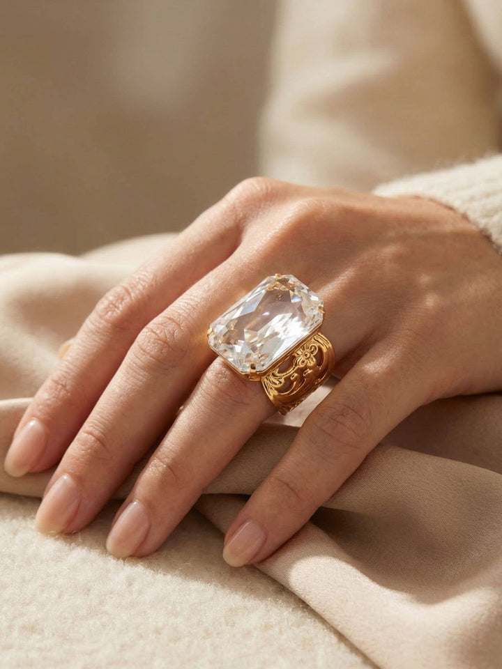 Sorrelli Viretta Adjustable Cocktail Ring