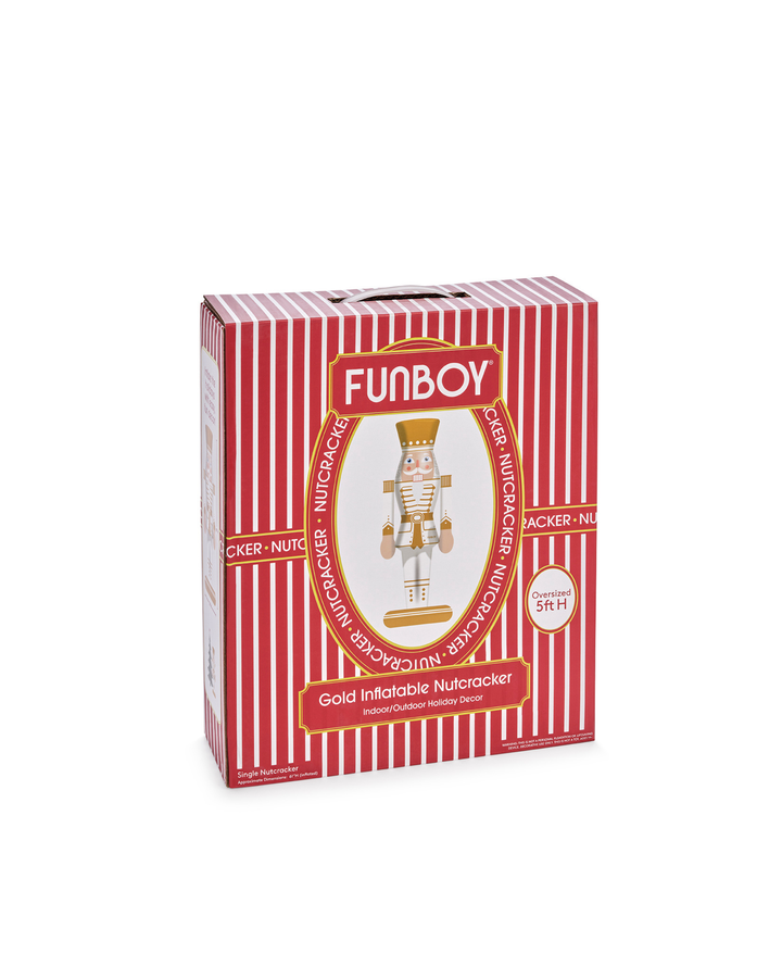 FUNBOY Gold Inflatable Nutcracker - 5 ft