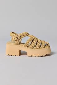Latice Sandals Lt Natural Knit