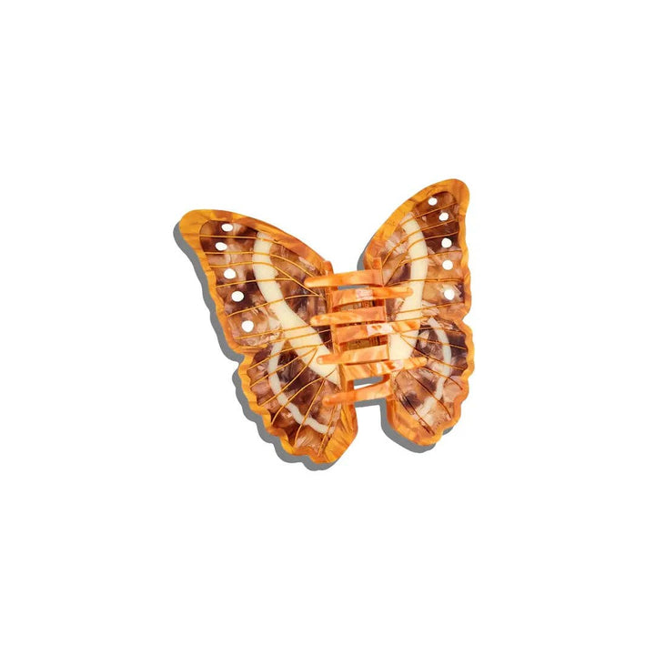 Hand-painted Morpho Butterfly Claw Hair Clip | Eco-Friendly
