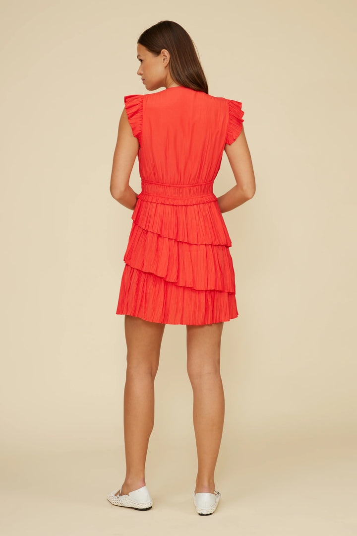 Alice Red Orange Dress
