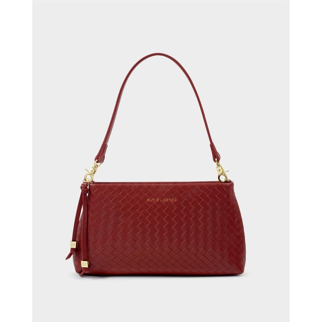 NOVA SMALL SHOULDER BAG | Crimson| 6 3/8" x 11 13/16" x 1 1/16"