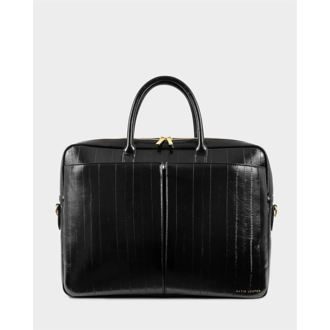CITY LAPTOP BAG | Black Eel | 11 13/16" x 15 3/4" x 4 15/16"