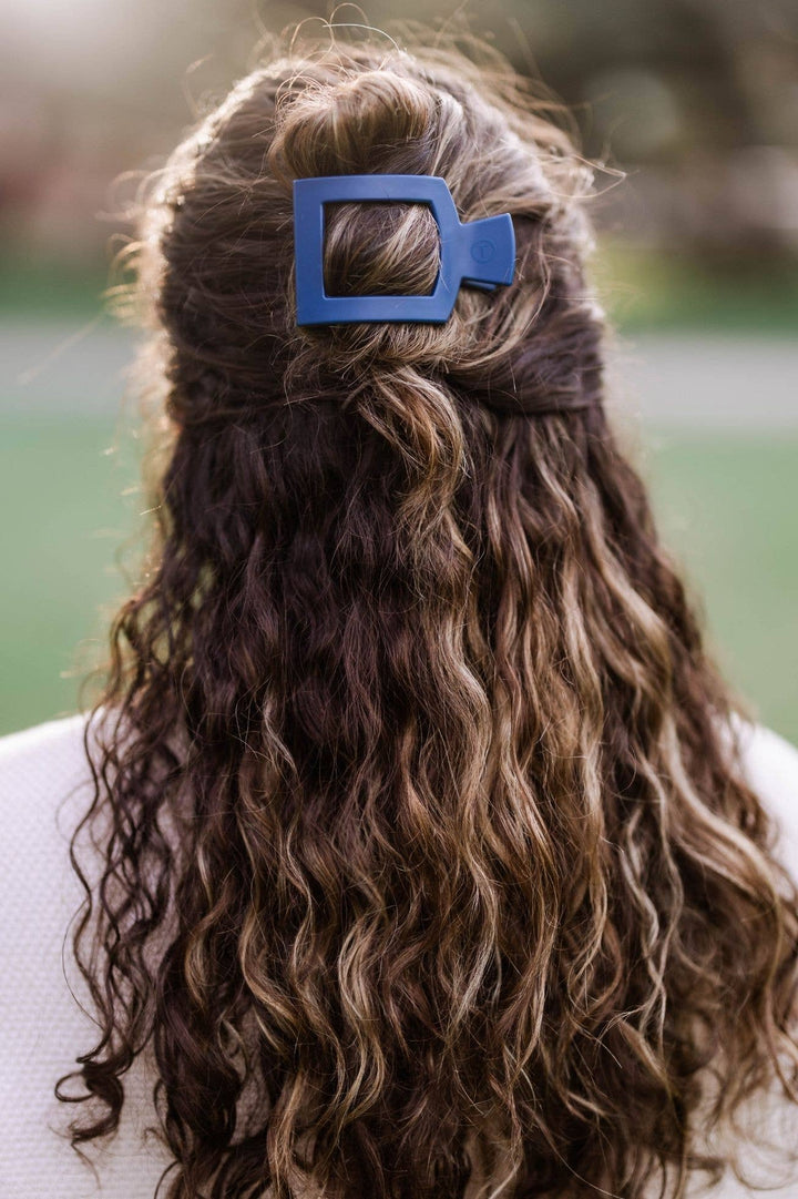 TELETIES - Square Flat Hair Clip | Small | Midnight Rain