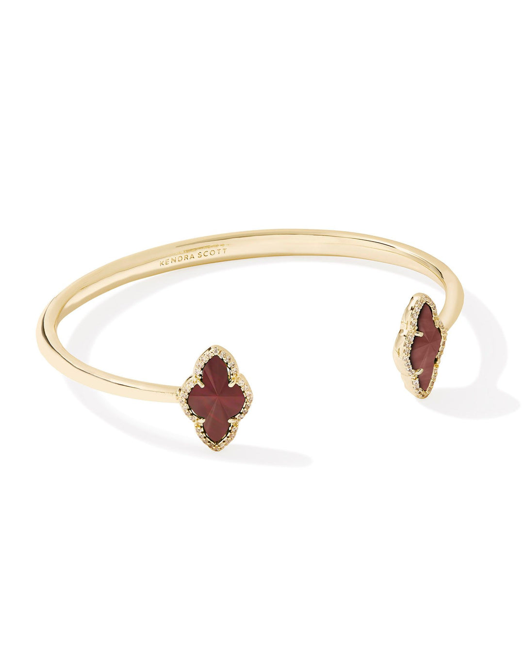 Kendra Scott Abbie Pave Frame Cuff Bracelet - Gold