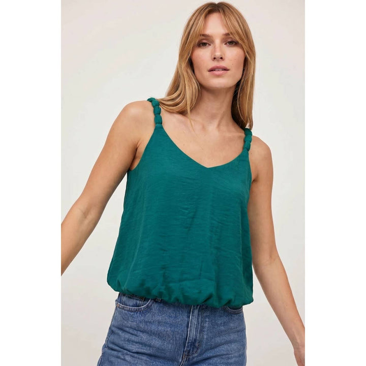 Billowy Strap Accent Tank Top