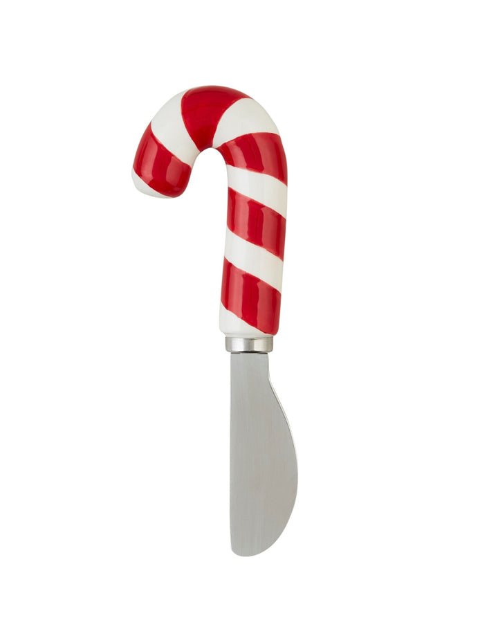 Candy Cane Christmas Ceramic Spreader