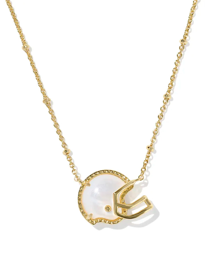 Football Helmet Short Pendant Necklace
