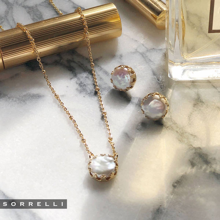 Sorrelli Freshwater Pearl 10K Gold Pendant Necklace