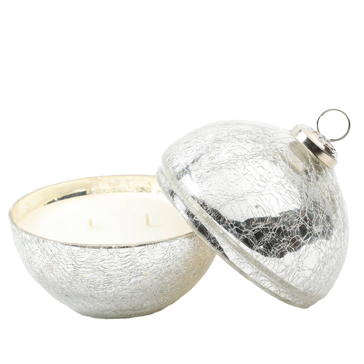 LUX FRAGRANCES - Noel Silver Glass Ornament Candle