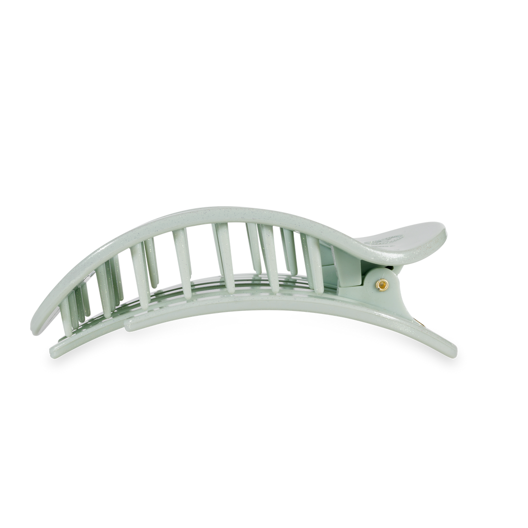 TELETIES - Flat Round Hair Clip | Large | Dew Drop
