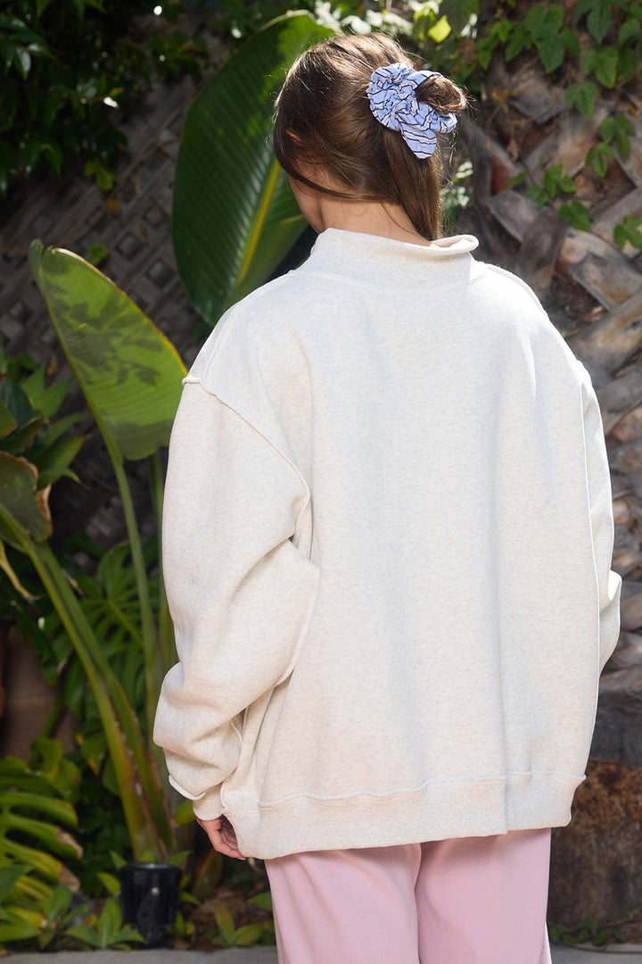 MAHJONG  Reversible "MAHJ"&"BAM" Mock Neck Sweatshirt