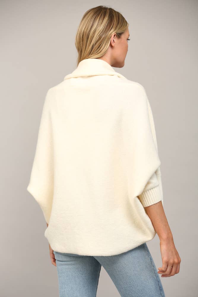 Shawl Collar Open Cardigan