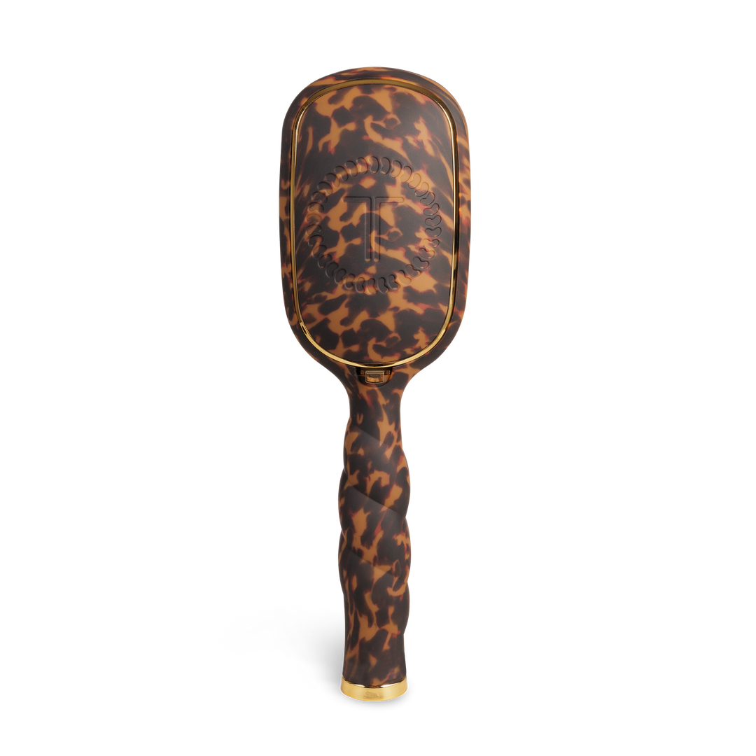 TELETIES - Detangler Hair Brush for Thick Hair - Tortoise
