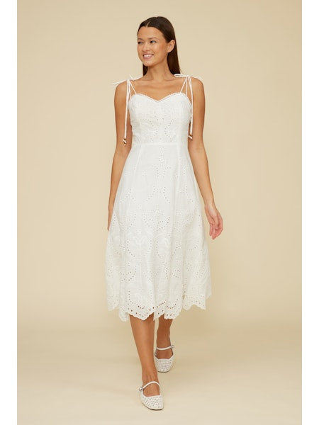 Marseline Eyelet Midi Dress