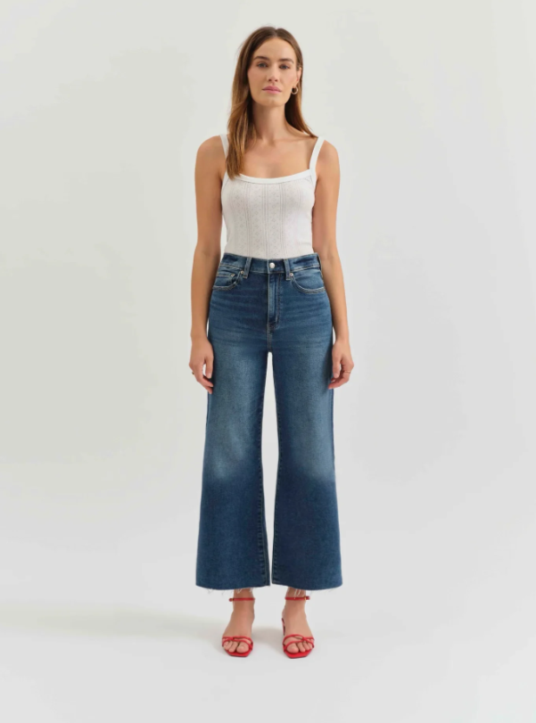 Pleaser High Rise Wide Ankle in Uptown