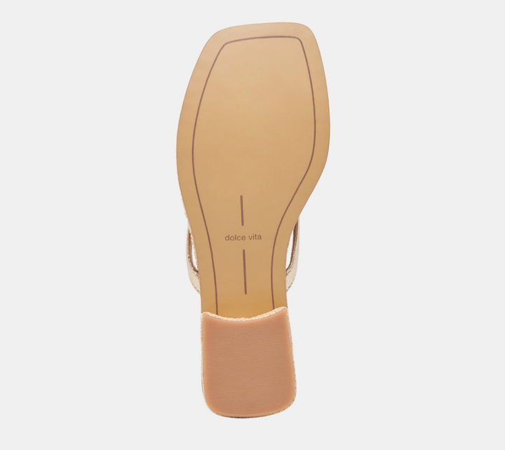 Barty Sandals Gold Metallic Leather