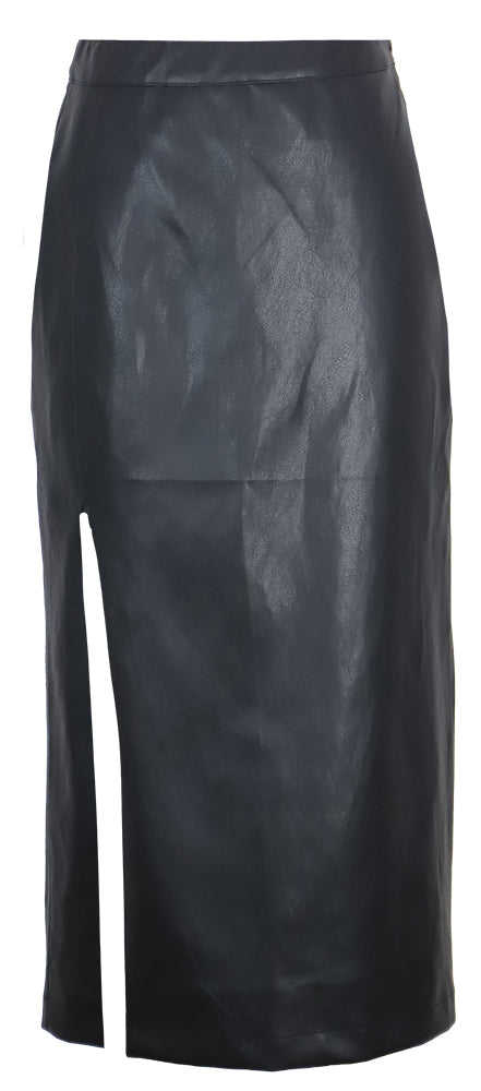 SK4407 CADE FAUX LEATHER SKIRT