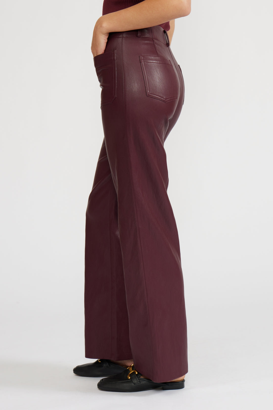 PA760-2 REEVE FAUX LEATHER PANT