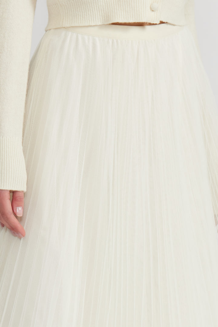 SK6035 SHARLENE PLEATED TULLE SKIRT