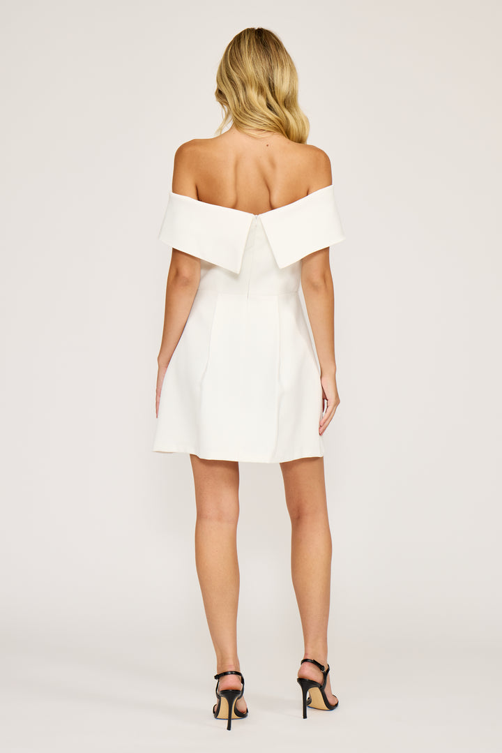 DR4648-1 ERIN OTS MINI DRESS