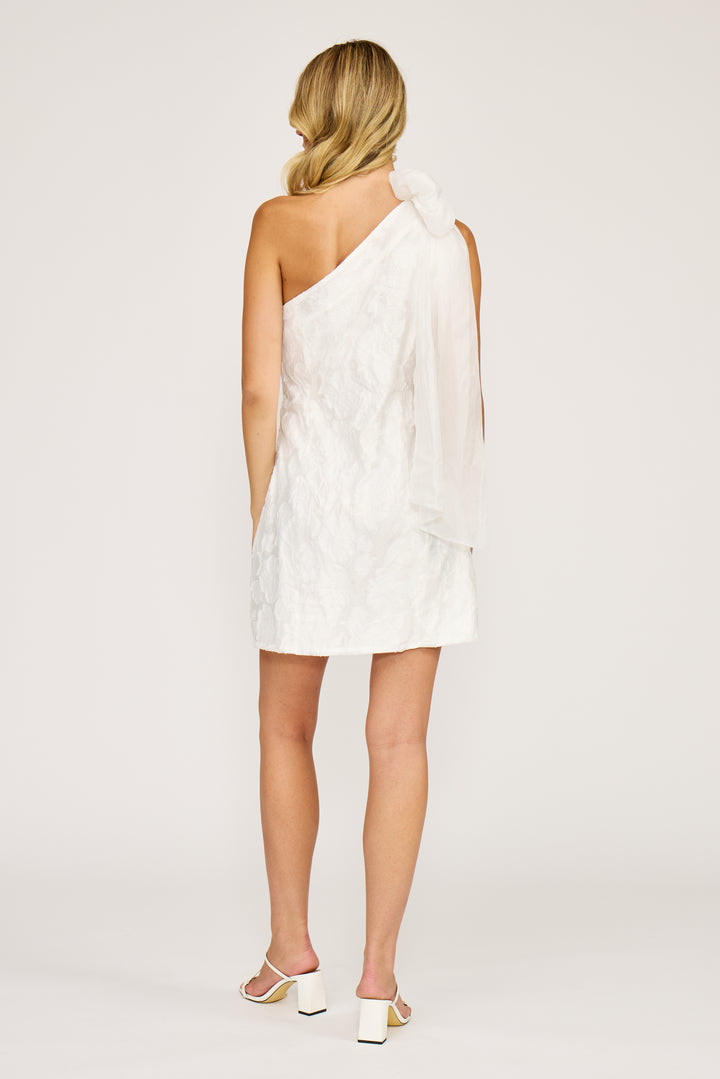DR4375 MERCY ONE SHOULDER BOW DRESS