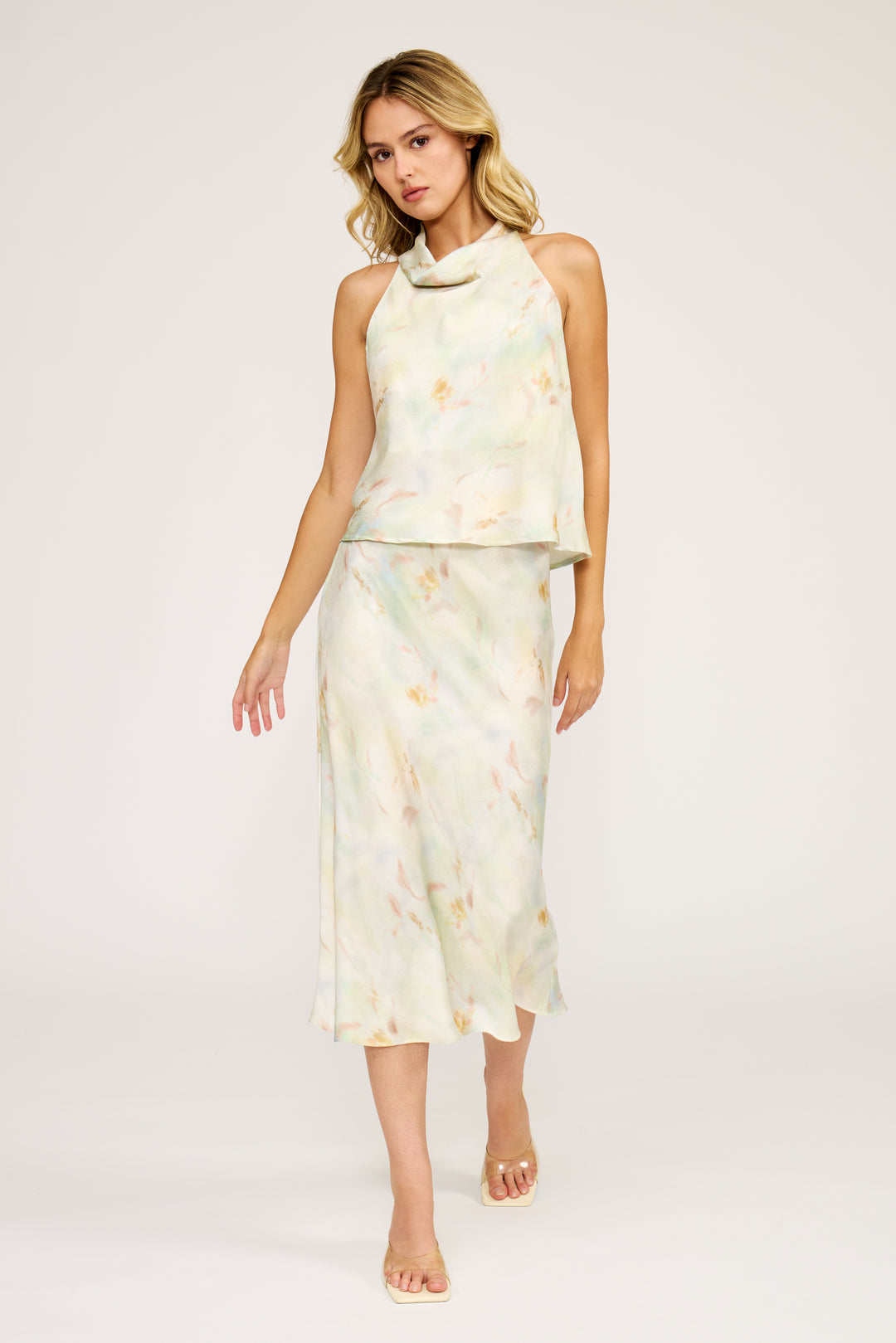 SK4447-2 BARBARA SATIN SKIRT