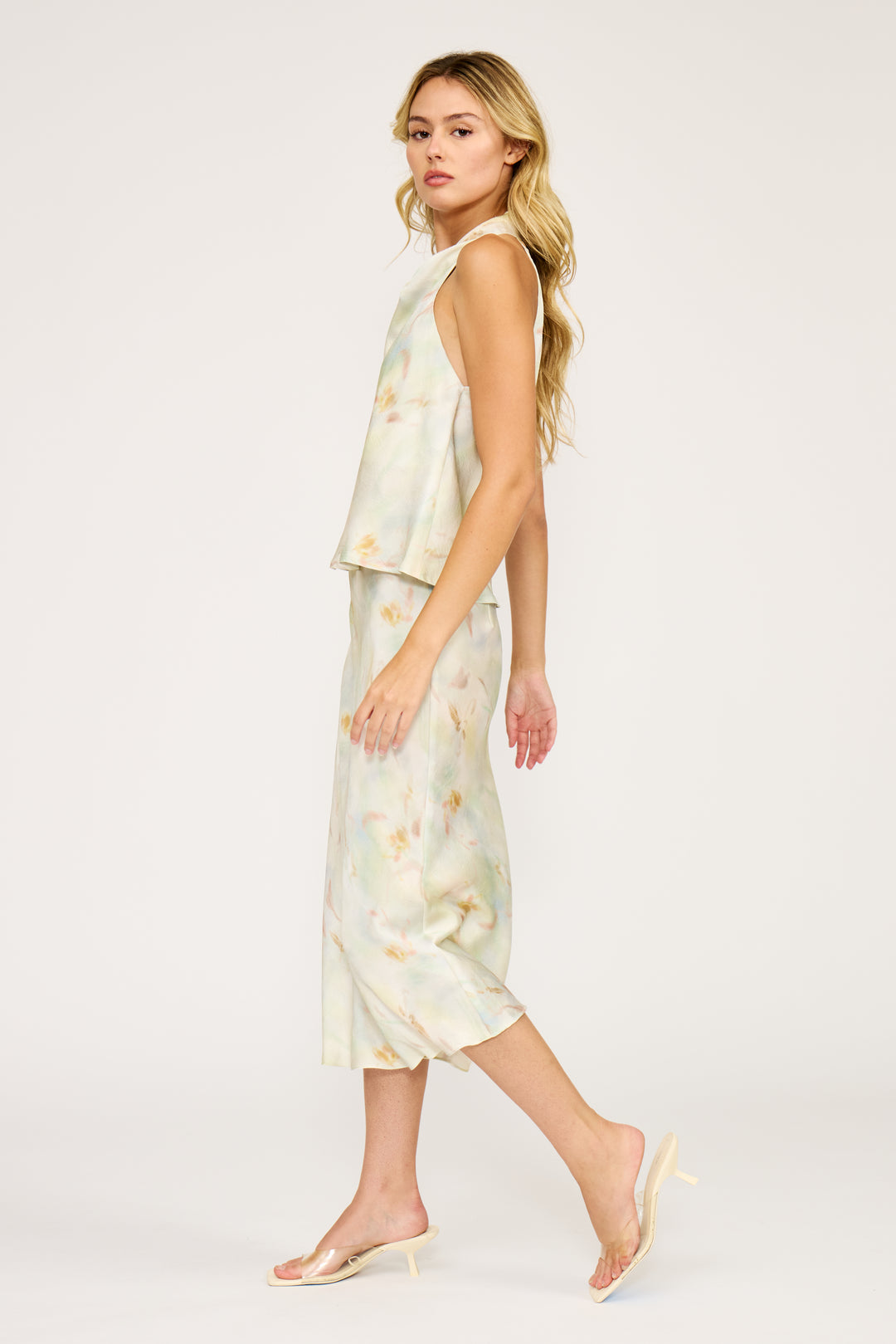 SK4447-2 BARBARA SATIN SKIRT
