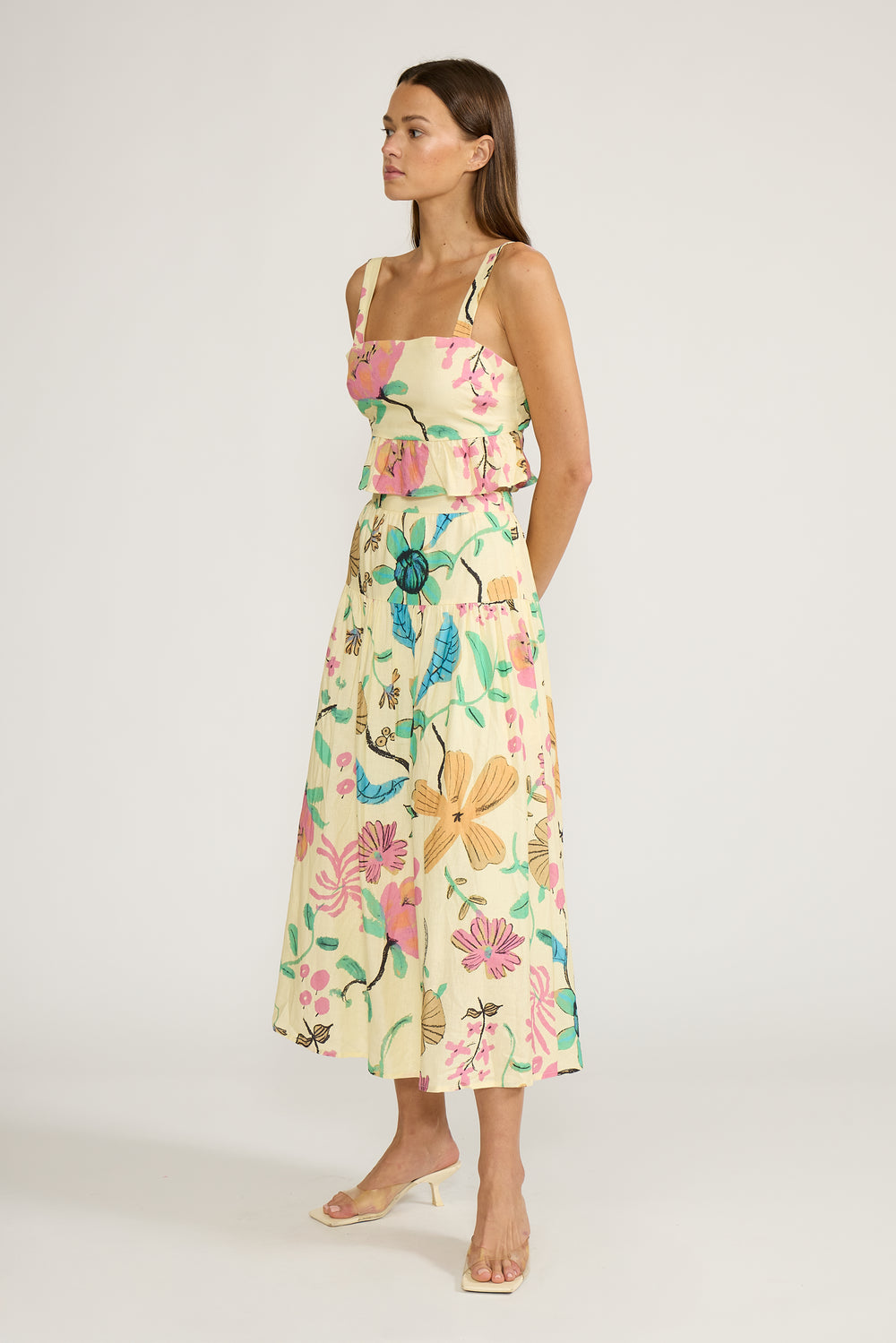 SK5288 BIANCA DROP WAIST SKIRT