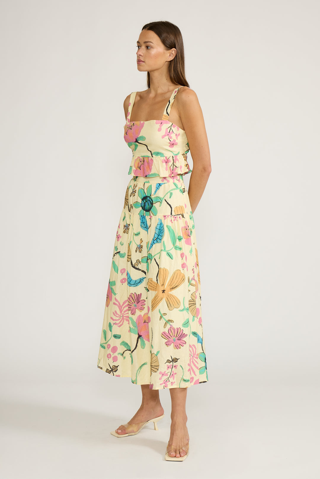 SK5288 BIANCA DROP WAIST SKIRT