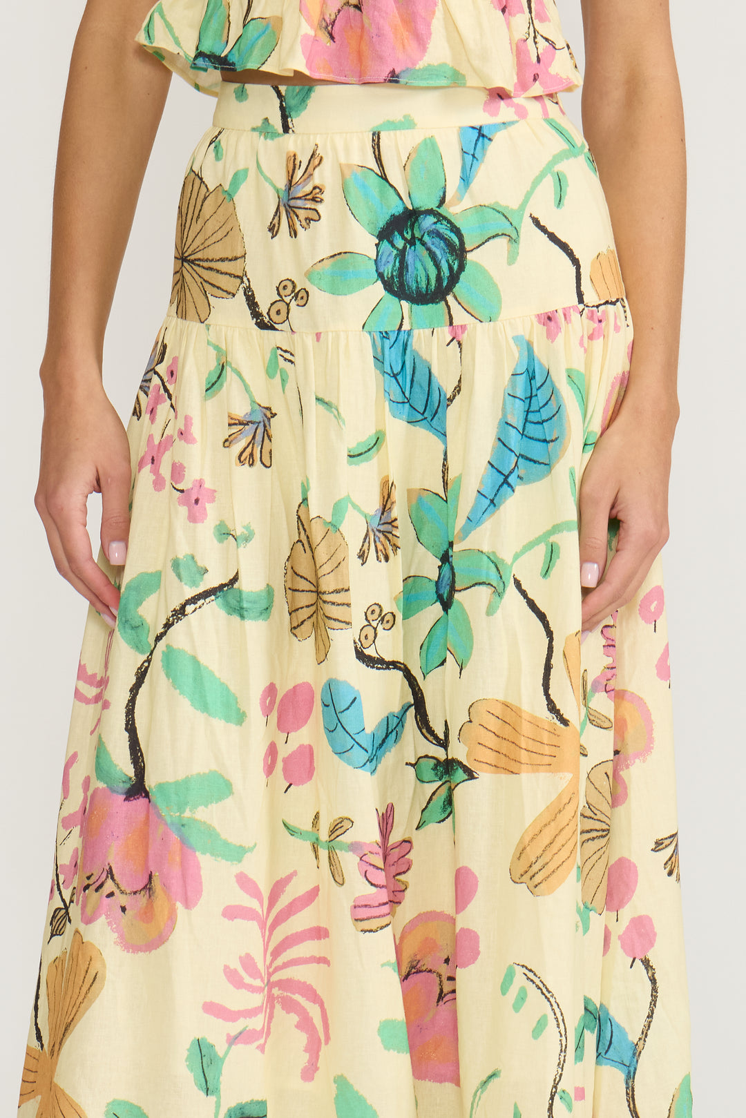 SK5288 BIANCA DROP WAIST SKIRT