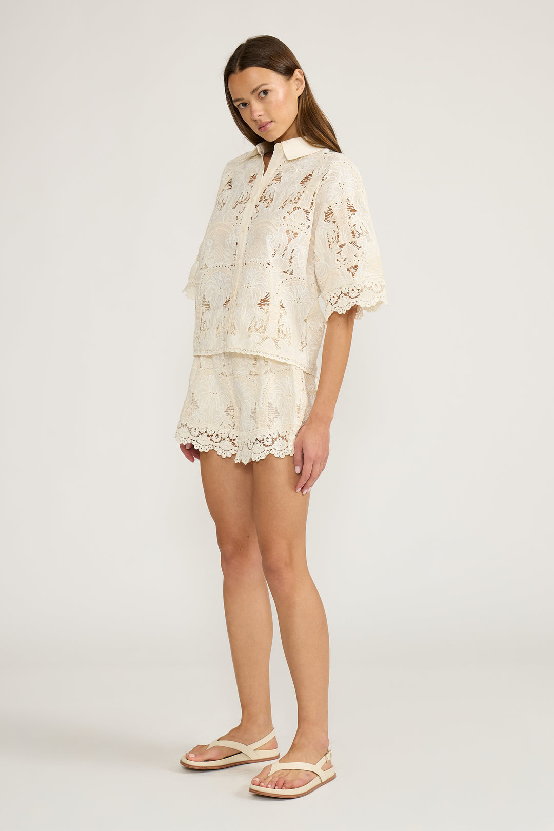 T5097 NELLIE BUTTON DOWN TOP