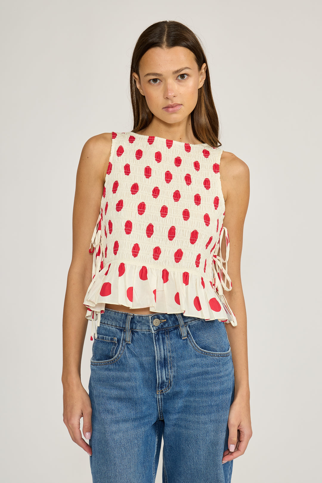 T5435 MAEVE POLKA DOT TOP