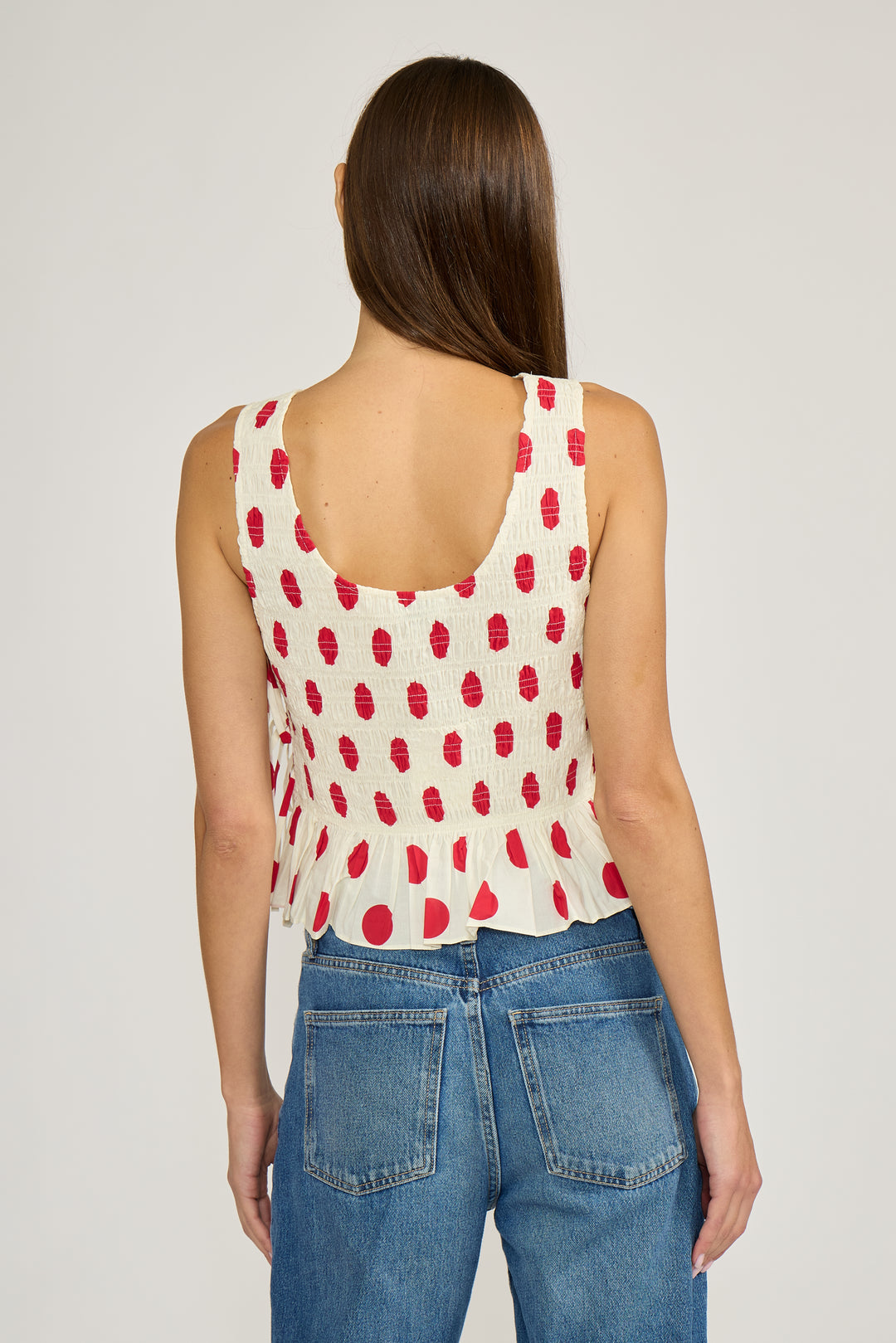 T5435 MAEVE POLKA DOT TOP