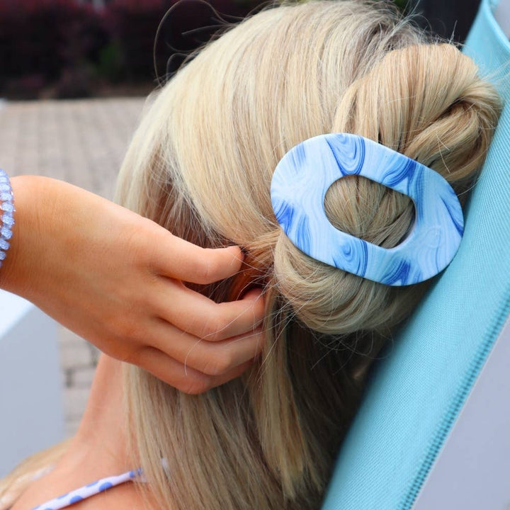 TELETIES - Tide & True | Medium | Flat Round Hair Clip
